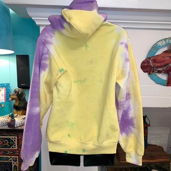 NWOT UNISEX TIE DYE HOODIE SWEATSHIRT - Picture 2 of 4